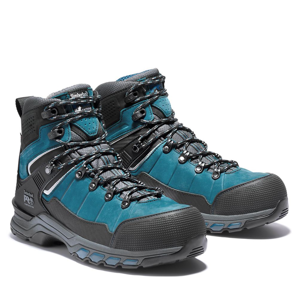 Timberland Mens Work Boots PRO® Hypercharge TRD Waterproof Composite-Toe - Blue/Black - India NO0547